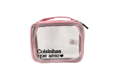 Necessaire Maleta P 22x16 - Rosa - Coisinhas que Amo