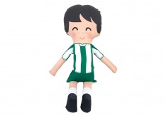 Boneco Naninha Futebol Branco C/ Verde 