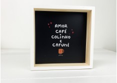 Quadrinho Amor, Café, Colinho e Cafuné