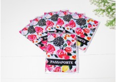 Capa De Passaporte Floral Kit c/ 6 Und