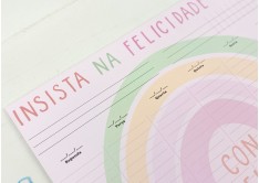 Bloco A4 Insista Na Felicidade