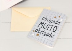 Cartão Muito Obrigado Kit c/ 5 und