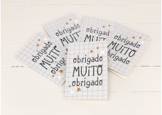 Cartão Muito Obrigado Kit c/ 5 und