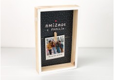 Porta Retrato Polaroid Amizade É Família