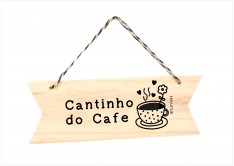 Placa Retangular Cantinho De Café