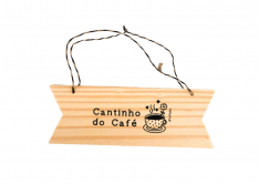 Placa Retangular Cantinho De Café